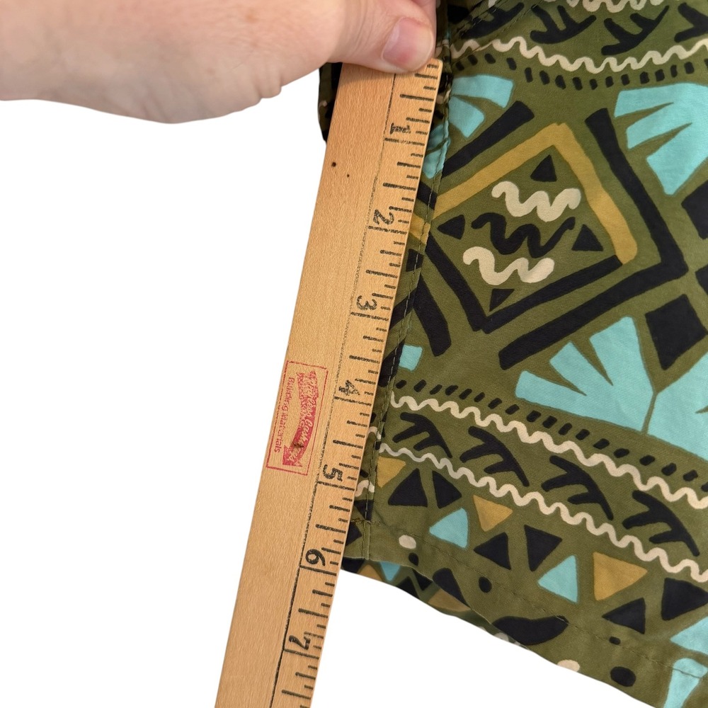 Patagonia Baggies Swim Shorts Mens Medium Mushy Peaks Agave Green Tiki 58034 - Picture 10 of 10